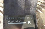Renault Clio MK4 seat belt drivers rear black 2013-2019 888404130R 1