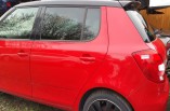 Skoda Fabia VRS door passengers rear red LF3K 5 door 2012