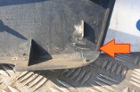 Suzuki Splash tailgate boot lid panel in black 83941-51K10 Lug Damage