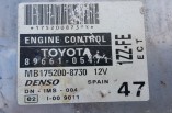 Toyota Avensis 1.8 VVTI automatic engine control ECU 89661-05471 2000-2003