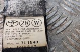Toyota Corolla Verso 2004-2009 Seat Belt Drivers Rear Right 2ND Row 7L1540 (2)