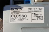 Toyota Prius MK2 T SPirit dash display navigation radio CD screen 86110-47220 Toyota, Fujitsu Ten 134000-32900101