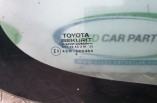Toyota Yaris MK1 drivers rear right quarter glass 3 door 43R-000464