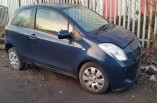 Toyota Yaris T3 breaking parts door drivers front 3 door blue 8P4 paint code