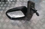 Toyota Yaris manual door wing mirror matt black passengers front 1999-2006