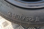 VW Golf MK6 16 Inch Space Saver Wheel Tyre Rim T125 70 R16