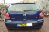 VW Polo rear bumper 2005-2009 Blue D5Q MK4 Breaking Parts