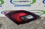 Vauxhall Astra J Rear Tail Brake Light Lamp On Boot Lid Tailgate Tech line GT