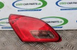 Vauxhall Astra J passengers rear tail brake light on tailgate boot lid