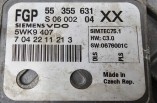 Vauxhall Vectra 1 8 VVT SRI engine ECU FGP 55355631 5WK9407 (3)