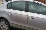 Volkswagen Passat door silver drivers rear saloon 2005-2010 LA7W